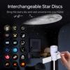Star Projector Night Light 2 in 1 USB Galaxy Lamp 360 Flexible Gooseneck 5 Film Cards Kids Bedroom Ceiling Atmosphere