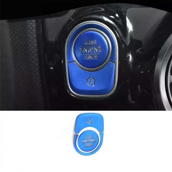 - For Benz A-Class W177 Blue Aluminum Start Stop Button Trim Car Engine
