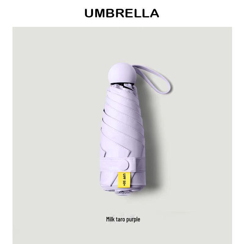 5-Fold Ultra-Light Black Glue UV Protection Customizable Parasol Umbrella