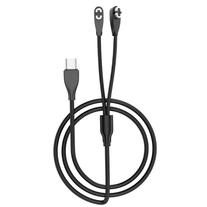 USB/Type C 4Pin Magnetic Charging Cable For S710 AS800 Bone Sound Conduction Sports Earphone Lightweight Portable