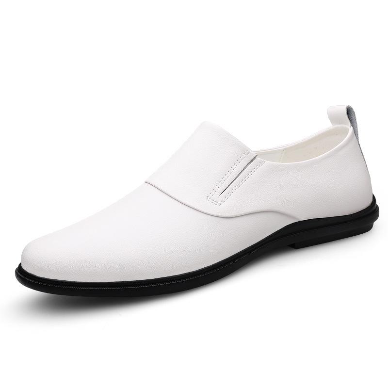 

565 Мужская Обувь Деловая Кожаная Обувь Повседневная Формальная Обувь Весенняя Обувь Натуральная Кожа Поверхность Плоская Подошва Мужская Обувь Дерби Одиночные Туфли 38 белый