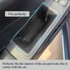 VESUL Front/Rear Row Door Side Storage Box Compatible with Ford Escape 2020-2024 Armrest Phone Container Door Organizer Handle Pocket ABS Tray Insert