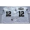 Camiseta de Rugby Retro Equipo Raiders Estilo Vintage Número Bordado 42 Manga Corta Mezcla de Algodón Camiseta Deportiva Hombres Mujeres