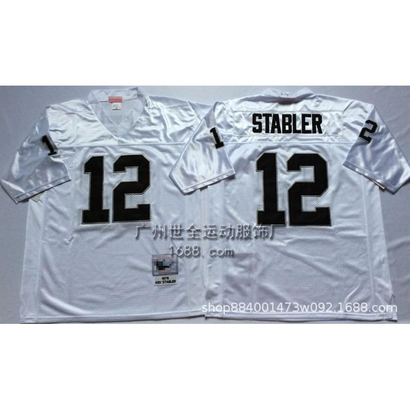 Camiseta de Rugby Retro Equipo Raiders Estilo Vintage Número Bordado 42 Manga Corta Mezcla de Algodón Camiseta Deportiva Hombres Mujeres