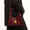 Moda Maré 2025 Premium Retrô Couro Encerado a Óleo Bolsa Nupcial de Casamento Bolsa Mãe e Filho Diária Disponível Bolsa Portátil de Axila