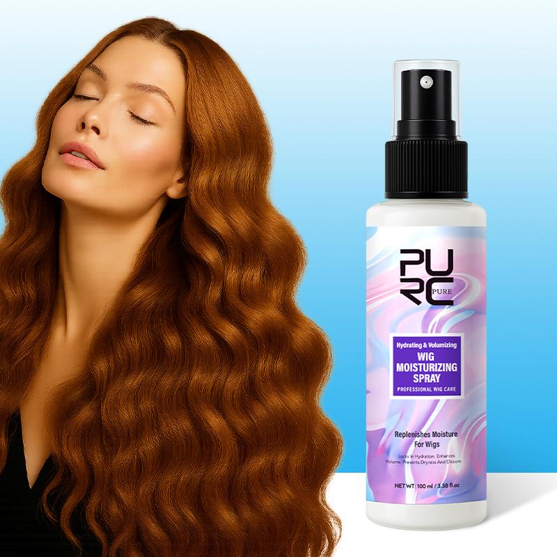 

Увлажняющий спрей для париков Восстанавливает и освежает волосы Распутывает волосы Антистатическое средство для волос Разглаживающий кондиционер-спрей 100ml фиолетовый