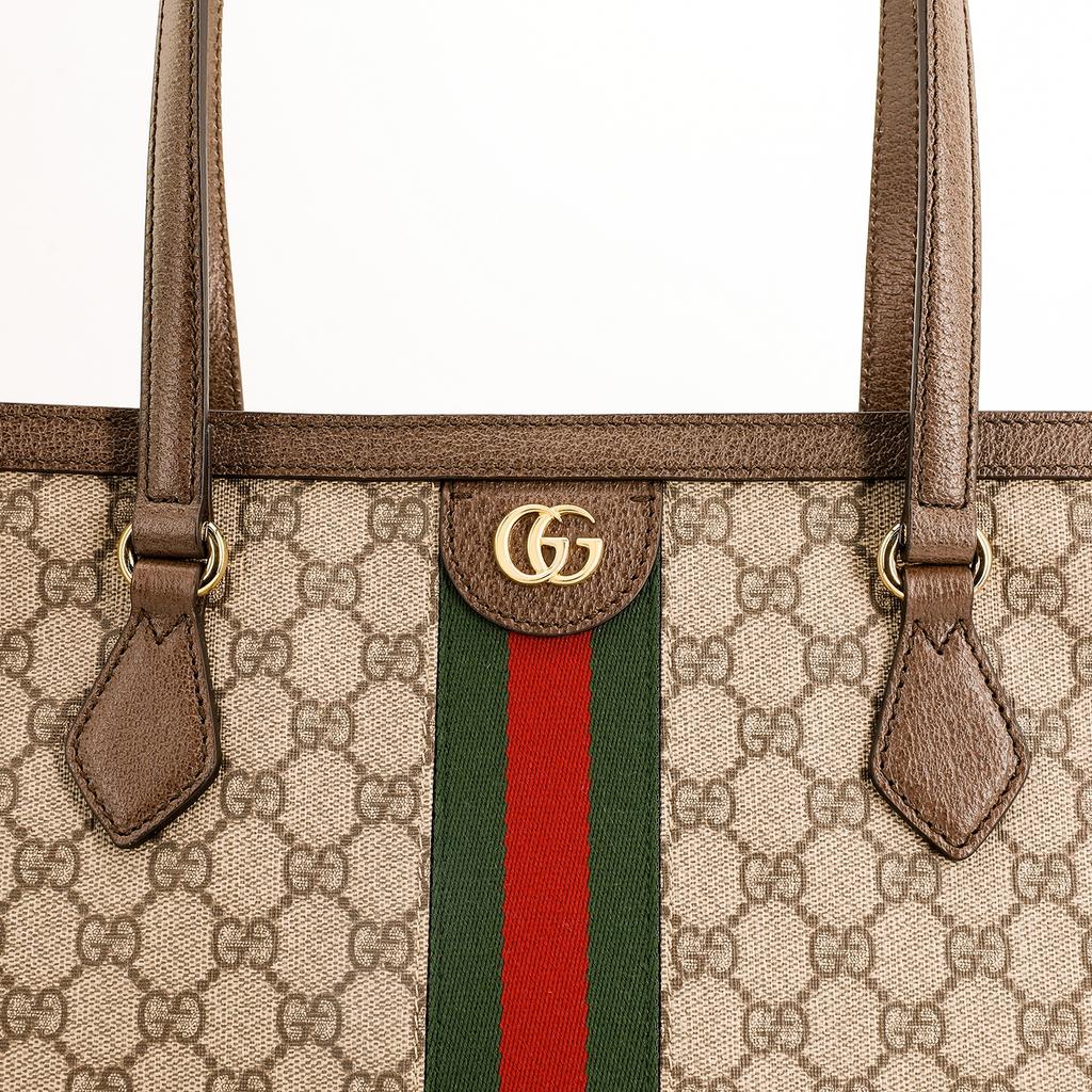 Gucci Ophidia GG Średnia Torba Beżowa/Hebanowa Unisex Torby Beżowy 631685-96IWB-8745