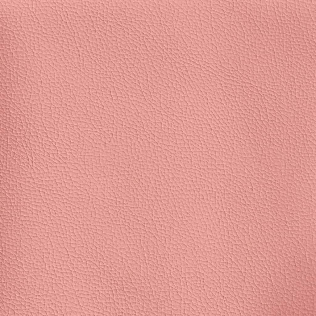 Office Chair with Reclining Function Pink Faux Leather