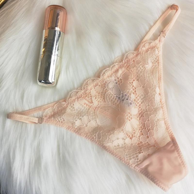 CINOON Dámské kalhotky Sexy krajková tanga G-Strings Dámské spodní prádlo s nízkým pasem Kalhotky francouzského stylu Erotické spodní prádlo Hollow Out spodky