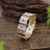 New enamel color hollow geometric elastic bracelet women's fashion high sense irregular line bracelet