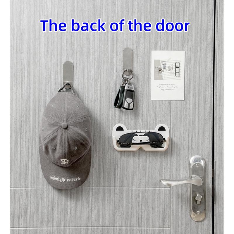 2 Pcs Household Portable Glasses Storage Box, Wall-mounted Glasses Rack, Glasses Box In Car