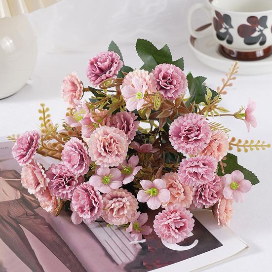 Simulovaná kytice květin Realistický dotek Neuvadající Umělé květiny Střed stolu Svatba Oslava Domácí dekorace