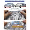 Universal 3 Layer Car Cover Waterproof All Weather UV Protection Windproof Outdoor Full Car Cover Fit Hatchback Sedan SUV MPV