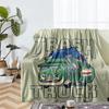 Trash Truck Theme Printed Blanket - Perfect for Couch, Bed, Travel & Outdoor Use | Machine Washable, Cozy & Durable.