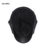 Autumn & Winter Women's Retro PU Leather Solid Color Beret - Versatile Korean Style Painter Octagonal Hat