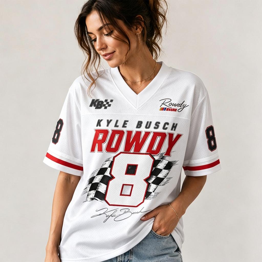 Unisex Casual Sports Jersey Shirt Racing Style Short Sleeve V Neck Lightweight Breathable Fabric Comfortable Fit