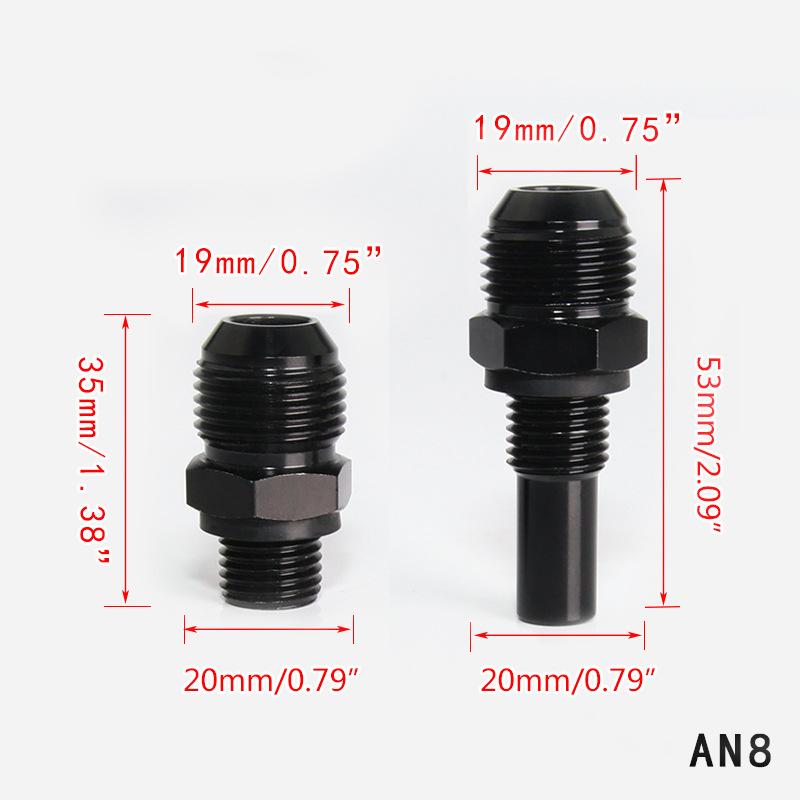 AN8-1/4NPS AN6-1/4NPS Transmission Oil Cooler Adapter Fittings for GM 4L80E 1997-2007