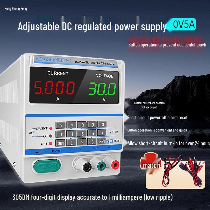 30V Adjustable DC Power Supply with Microamp Constant Current Output for Electronics Repair and Experimentation