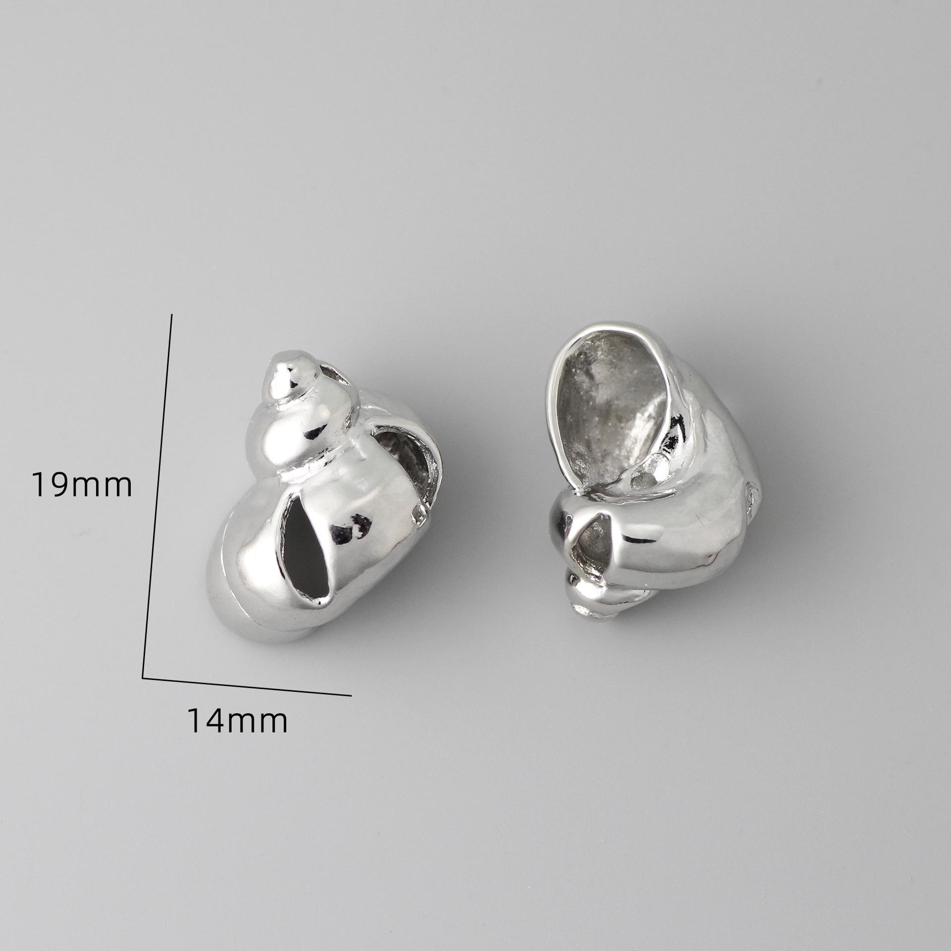 Custom Platinum Conch Pendant for DIY Jewelry Made to Order
