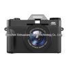 4K HD Mirrorless Retro Camera with Flip Screen, WiFi, 16x Zoom, Image Stabilization, and Beauty Mode.