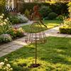 Romantic Plant Stand for Climbing Flowers Vintage Lady Garden Trellis Stake Rustic Art Decor Yard Elegant Woman Silhouette Artistic Female