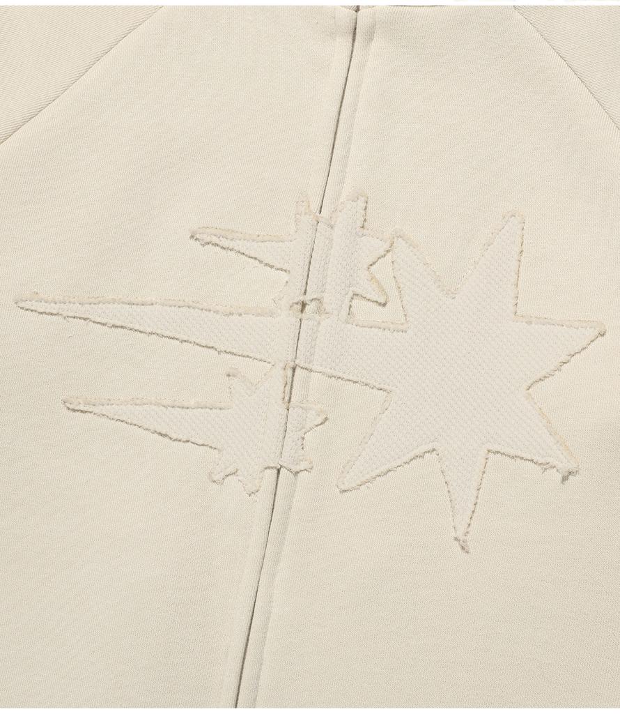 Niceghostclub 3Stars Sweat Jersey Zip Up_Ivory(Ng2Efum486A)