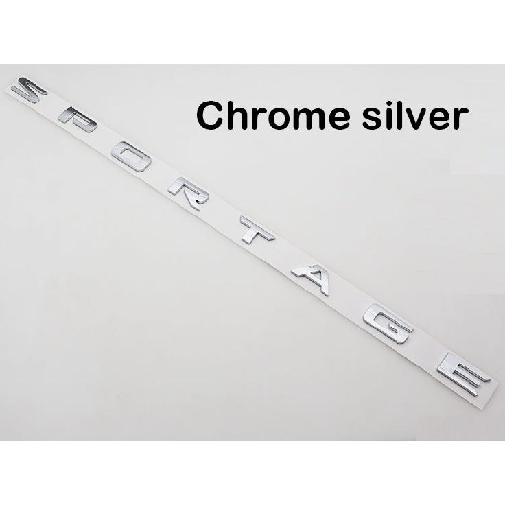 Car Styling ABS Letter Emblem Rear Trunk Body Badge Sticker Decal for KIA Sportage Exterior Accessories