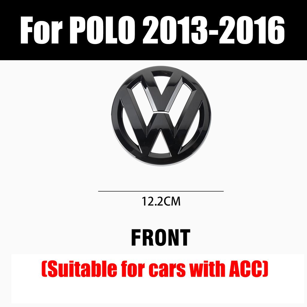 Dla VOLKSWAGEN VW Dla Volkswagen VW Polo 2013-2016 Akcesoria Samochodowe Bezdestrukcyjne Naklejki z Emblematem na Przedni Grill Samochodu Tylny Bagażnik