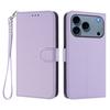 Suitable for iPhone 17E, leather-textured solid color business case, Apple 16 card slot hand strap flip cover protective case