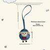 Cute Sheep PU Leather Keychain Cartoon Lamb Decorative Bag Charm Pendant Water Resistant Thanksgiving Gift for Friends