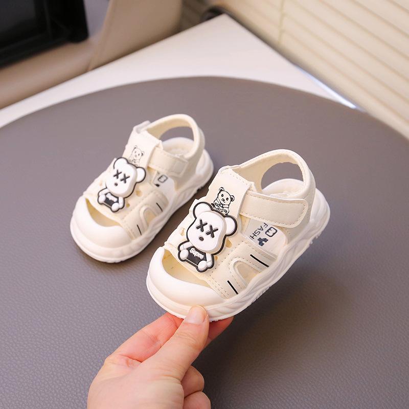 Soft-soled baby sandals summer breathable baby toddler shoes non-slip bag head sandals children anti-kick casual sandals