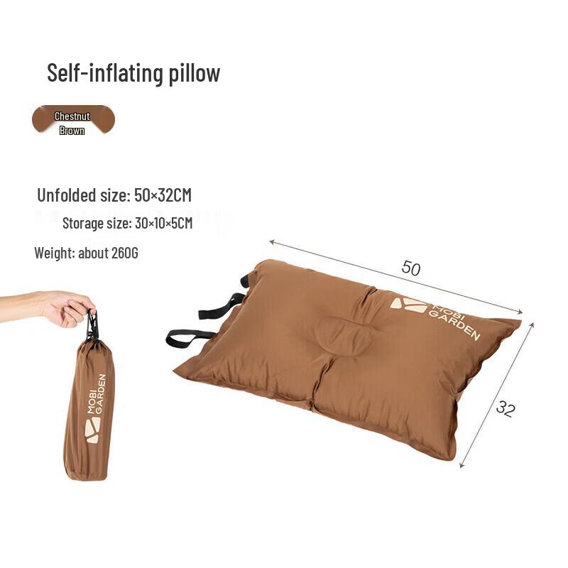 MOBIGARDEN Automatic Inflatable Camping Pillow