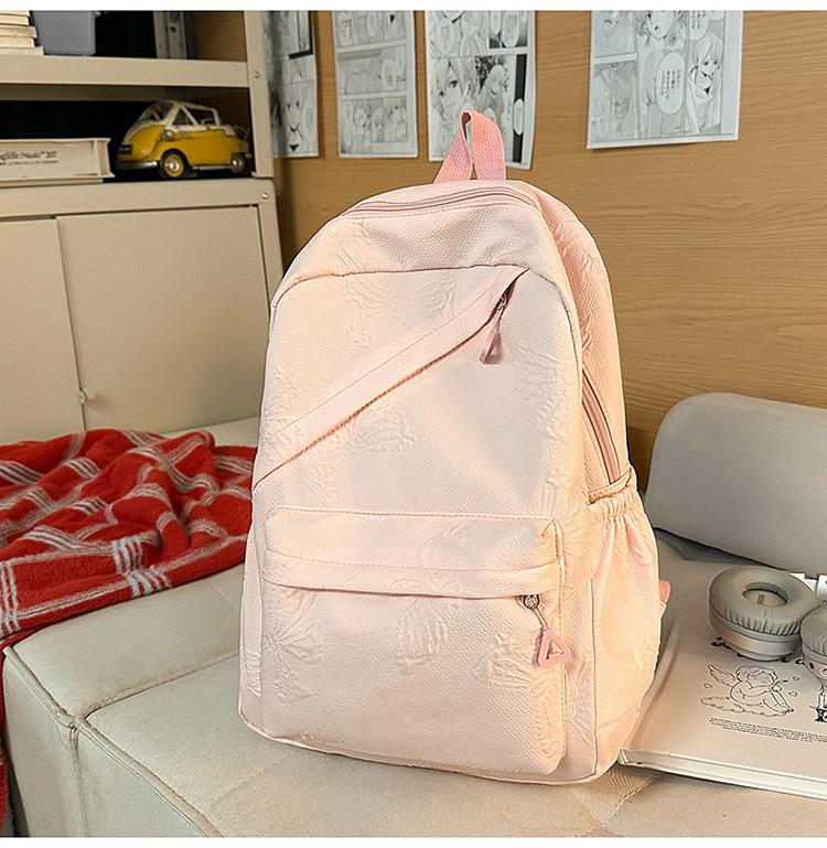 Schultasche Hochwertiger einfarbiger Rucksack Grundschule Mittelschule Große Kapazität Schülerschultasche Leichter vielseitiger Mode-Rucksack