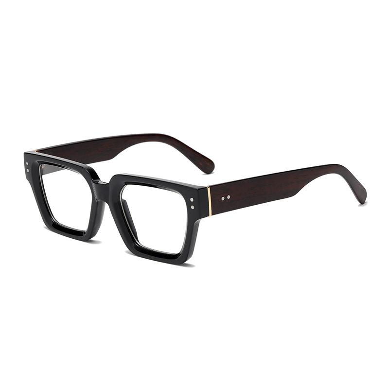 European and American style retro thick frame square sunglasses rice nail decoration Internet celebrity street photography accessories men and women s