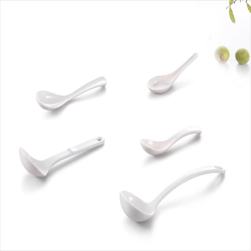 White Melamine Spoon