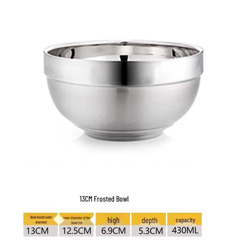 Jun Ding Ying Double-Layer Stainless Steel Insulated Bowls