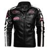 Leather Men's Autumn And Winter Motorcycle Jackets Embroidered Stitching Men's Leather Jackets