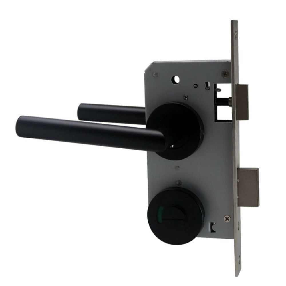 Nylon Plastic Indicator Door Lock Black Color Stainless Steel Deadbolt Bathroom Bolt Bathroom