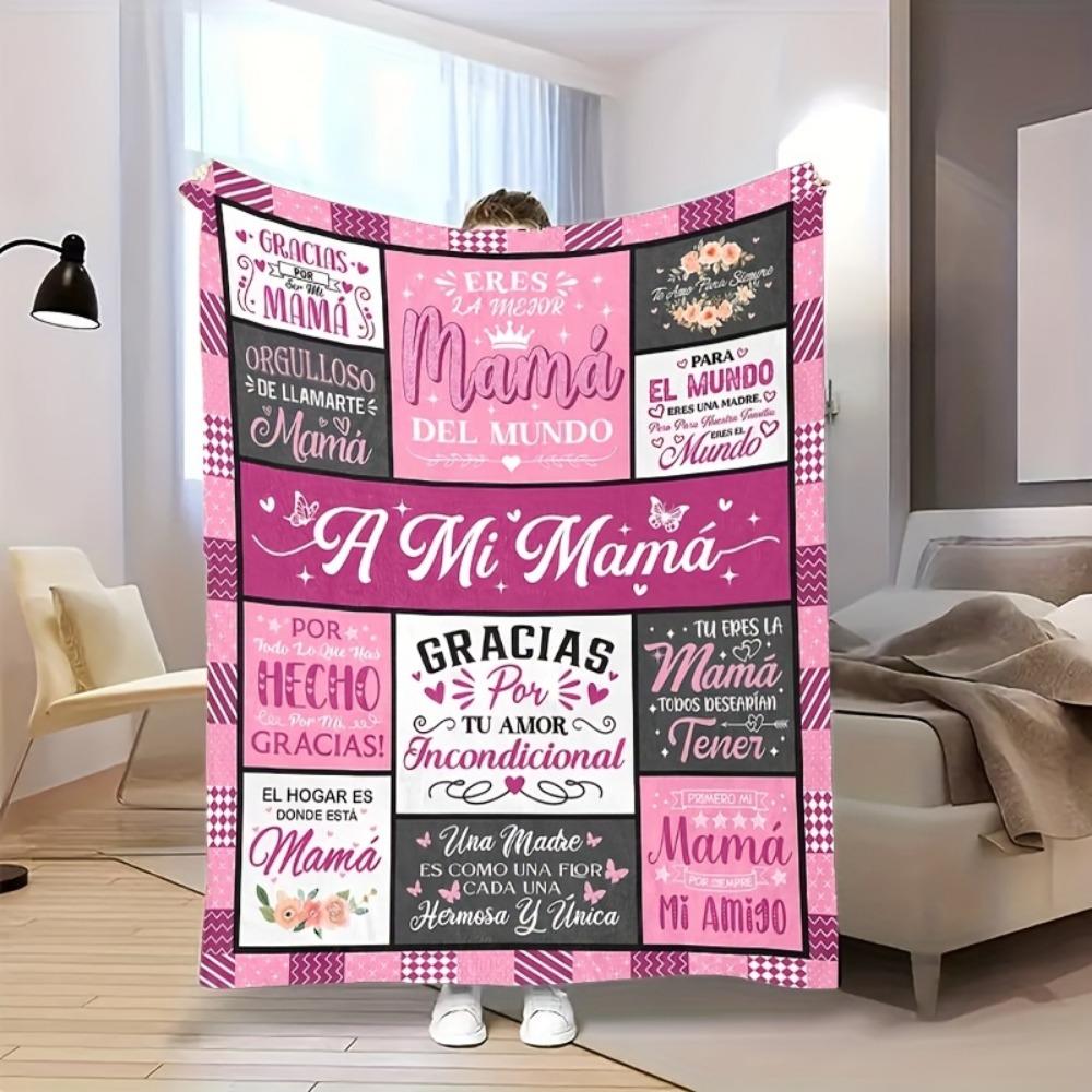 

GUOYU Blanket 1pc Pink Warm Blanket Birthday GIft For Mom Cozy Fluffy Flannel Blanket for Home Living Room Bedroom Decor 2026 New Year Gift 75x100cm (30x40inch)