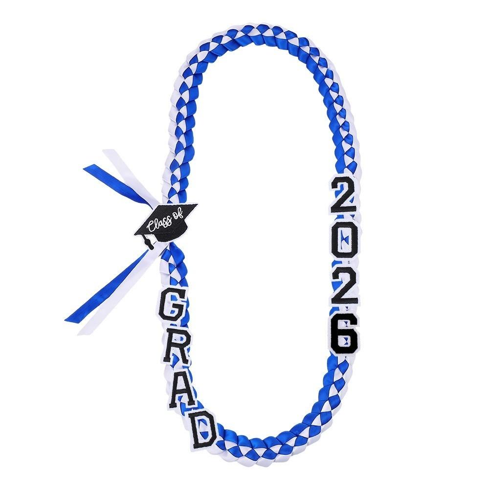 Double-layered Weaving Braided Satin Necklace Senior Year Garland School Spirit Celebration