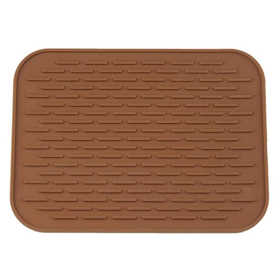 Table Mat Heat Bright Color Insulation Silicone Square Non-slip Pot Holder Pad Kitchen