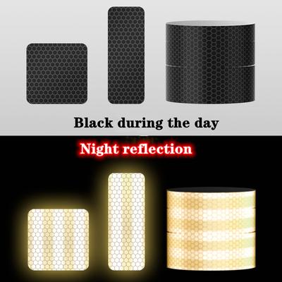 Black Wheel Eyebrow Reflective Car Stickers Concealing Car Scratch Stickers Black Invisible Decorative Reflector 