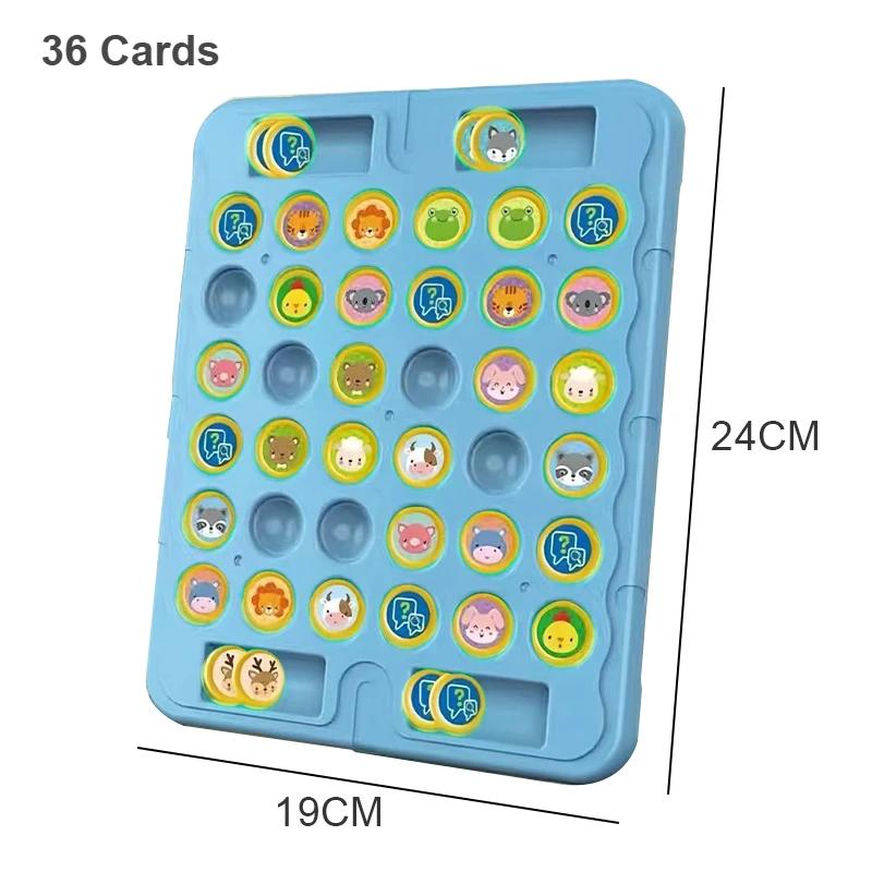 Zwierzęca Gra Pamięciowa Szachy Flip Zabawna Gra Pamięciowa Gry Planszowe Interaktywne Rodzinne Gry Planszowe Rodzic-Dziecko Dzieci Dorosły Towarzyska Gra Stołowa