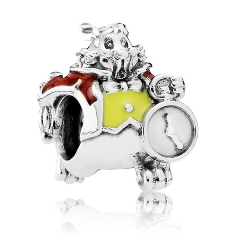 925 Silver Stitch Dumbo Mickey Snow White Charms Beads Fit Bracelet DIY Accessories Gifts