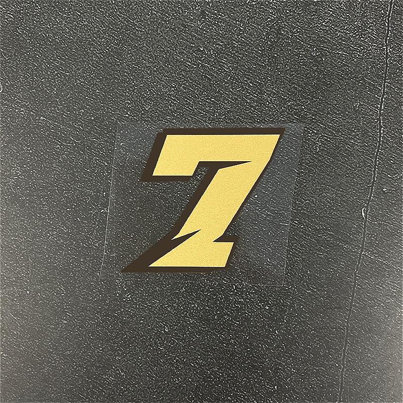 1PC Matte Gold Number 0-9 Motorcycle Stickers Waterproof for DIY Motorbike Fuel Tank Helmet Windshield Universal Vinyl Decals