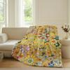 Modedruck M Murakami T Takashi Decke Für Sofa Büro Bett Flugzeug Reise Schlafen Lesen Entspannen Camping Weich Und Warm
