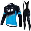 Team Cycling Suit Long-sleeved Suit Men's Spring, Summer and Autumn Road Cycling Suit 2026 Autumn Velvet Thin Cycling Suit