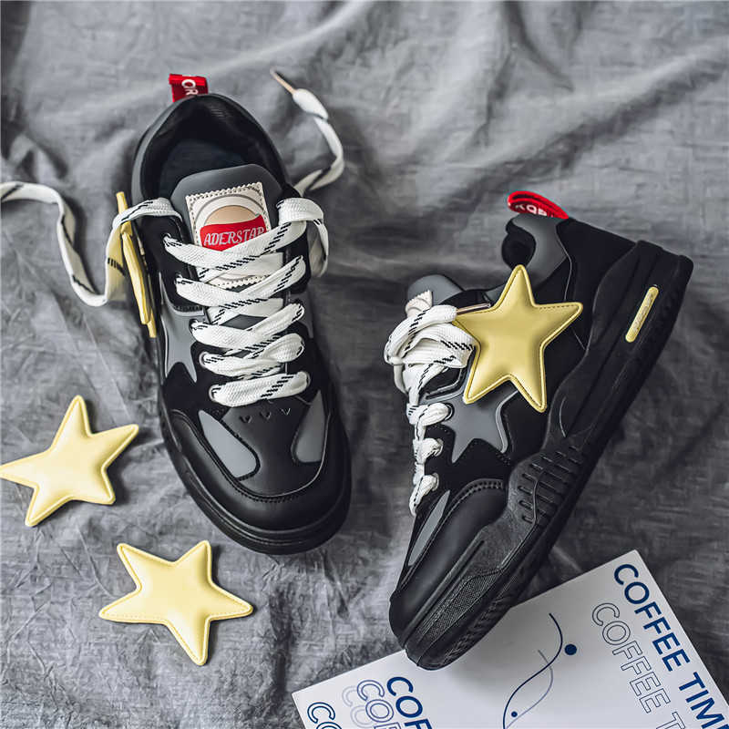 Chunky Flatform Spring Summer Casual Shoes Flats Sneakers For Men New Brown Loafers Men Sport Shors Sneekers