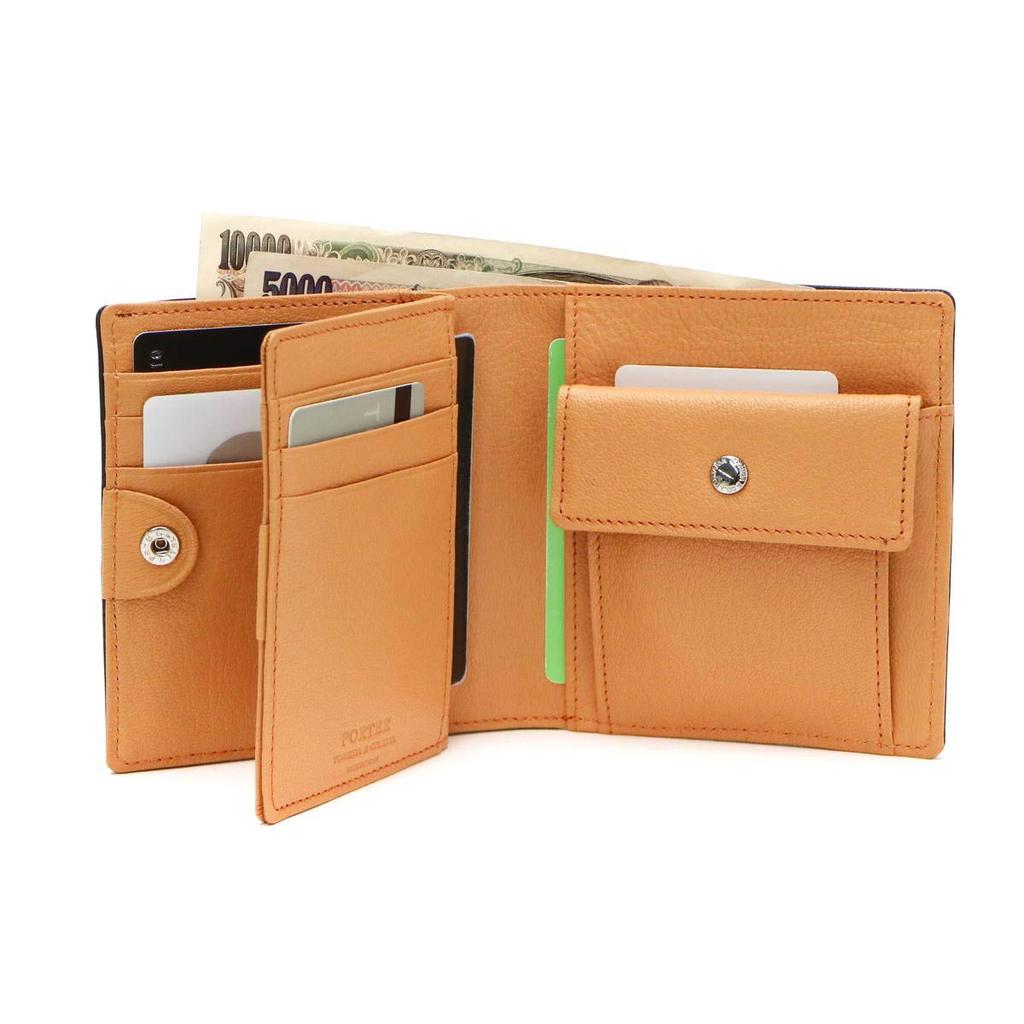 [Porter] PORTER DOUBLE Double Wallet 129-06012 Black x Orange10