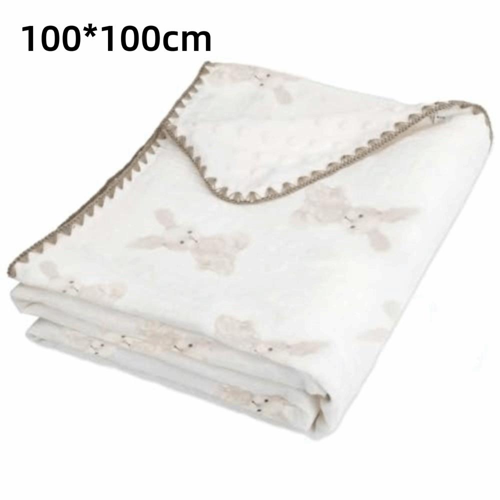 All-Season Baby Blanket Double Layer Nap Blanket Comfortable Minky Dot Blanket  Baby Crib